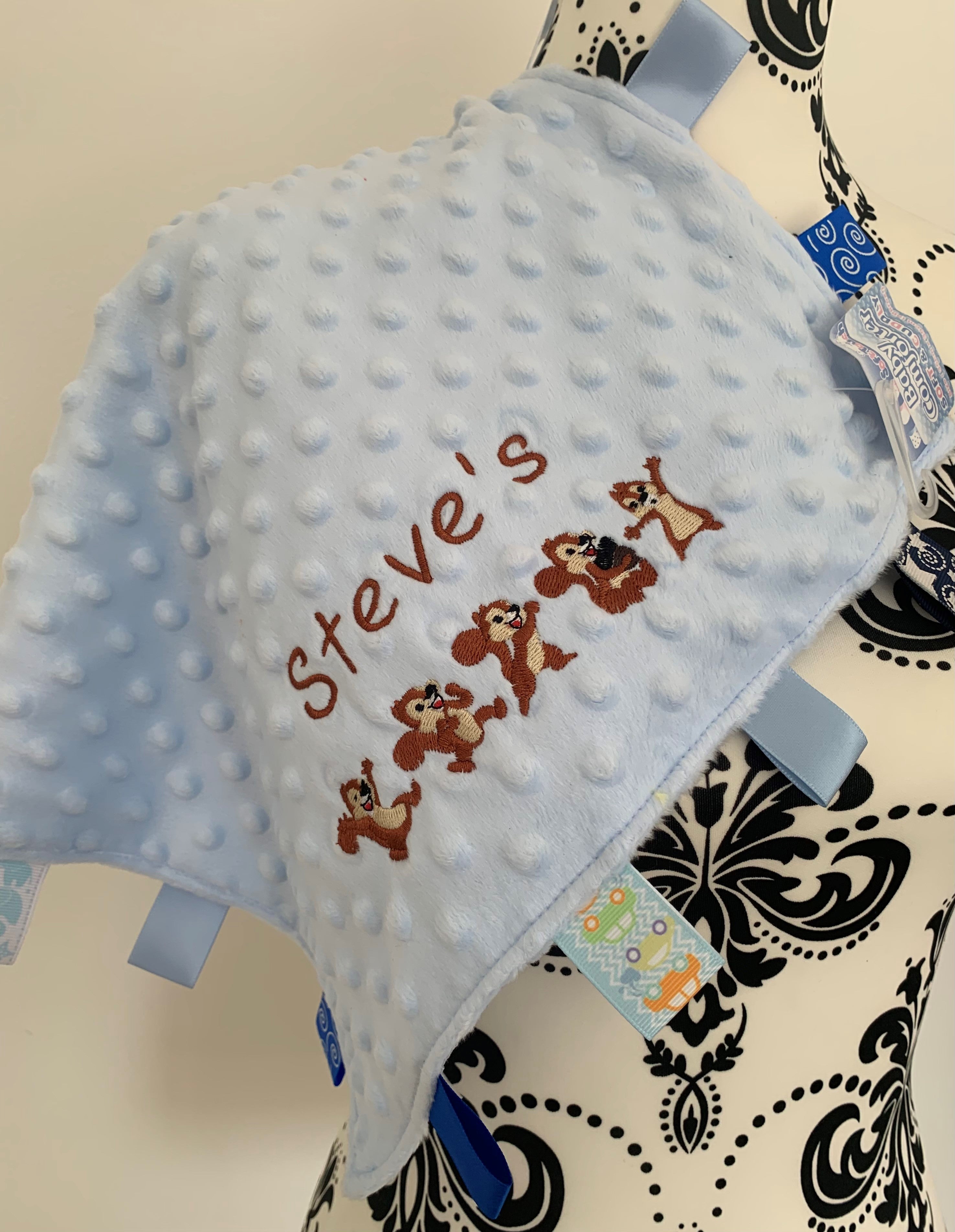 Personalised Comforter Taggy Blanket Cool Beans Embroidery Personalisation