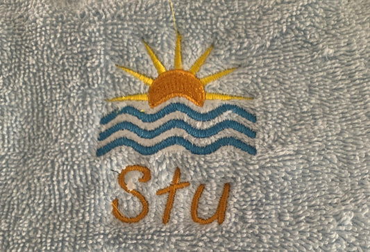 Sunshine Holiday Tote / Shopper Bag - Personalised - Cool Beans Embroidery & Personalisation