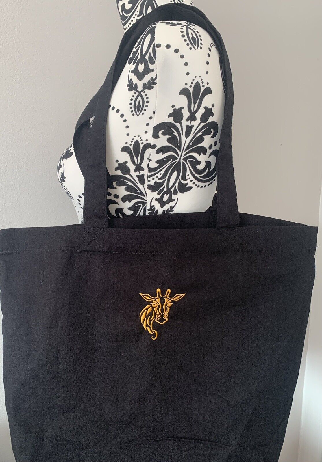 Giraffe Head Tote / Shopper Bag - Personalised - Cool Beans Embroidery & Personalisation