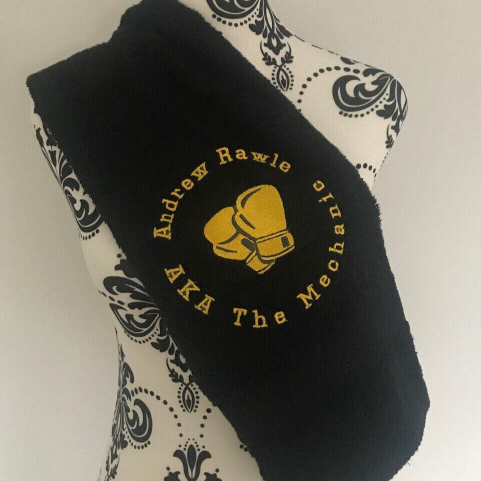 Boxing Towel - Personalised - Black