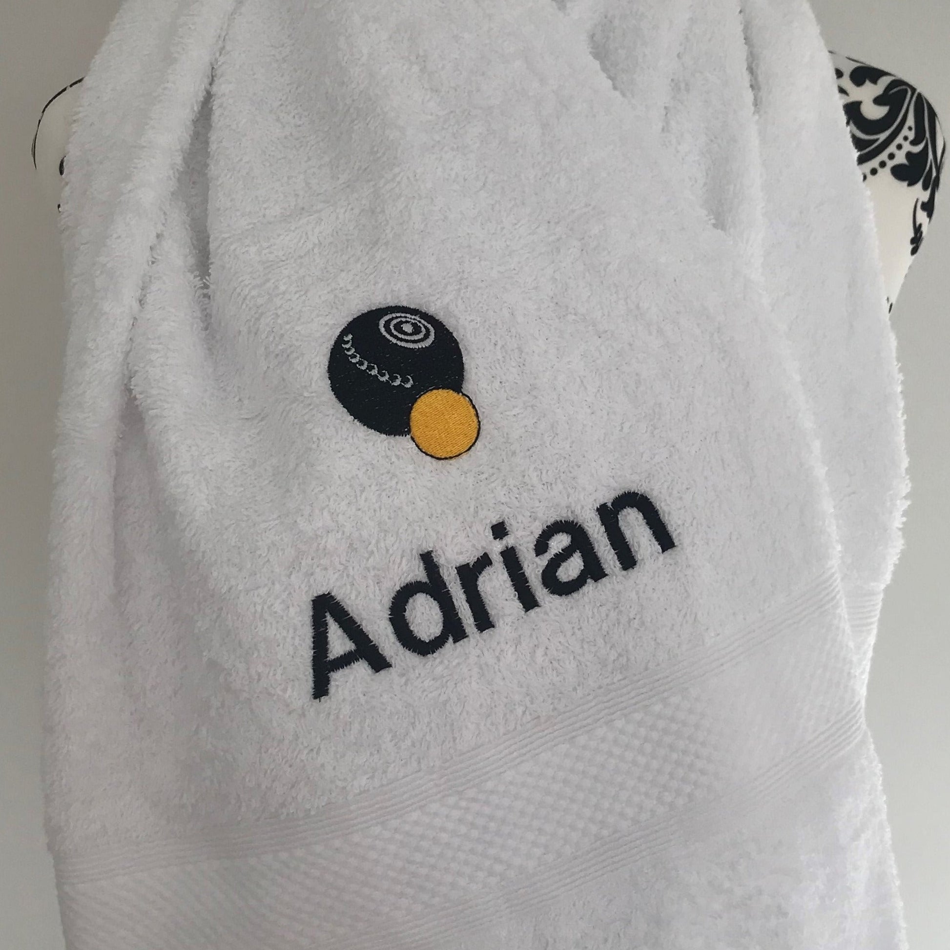 Bowls - Lawn Bowls Towels - Personalised - Cool Beans Embroidery & Personalisation