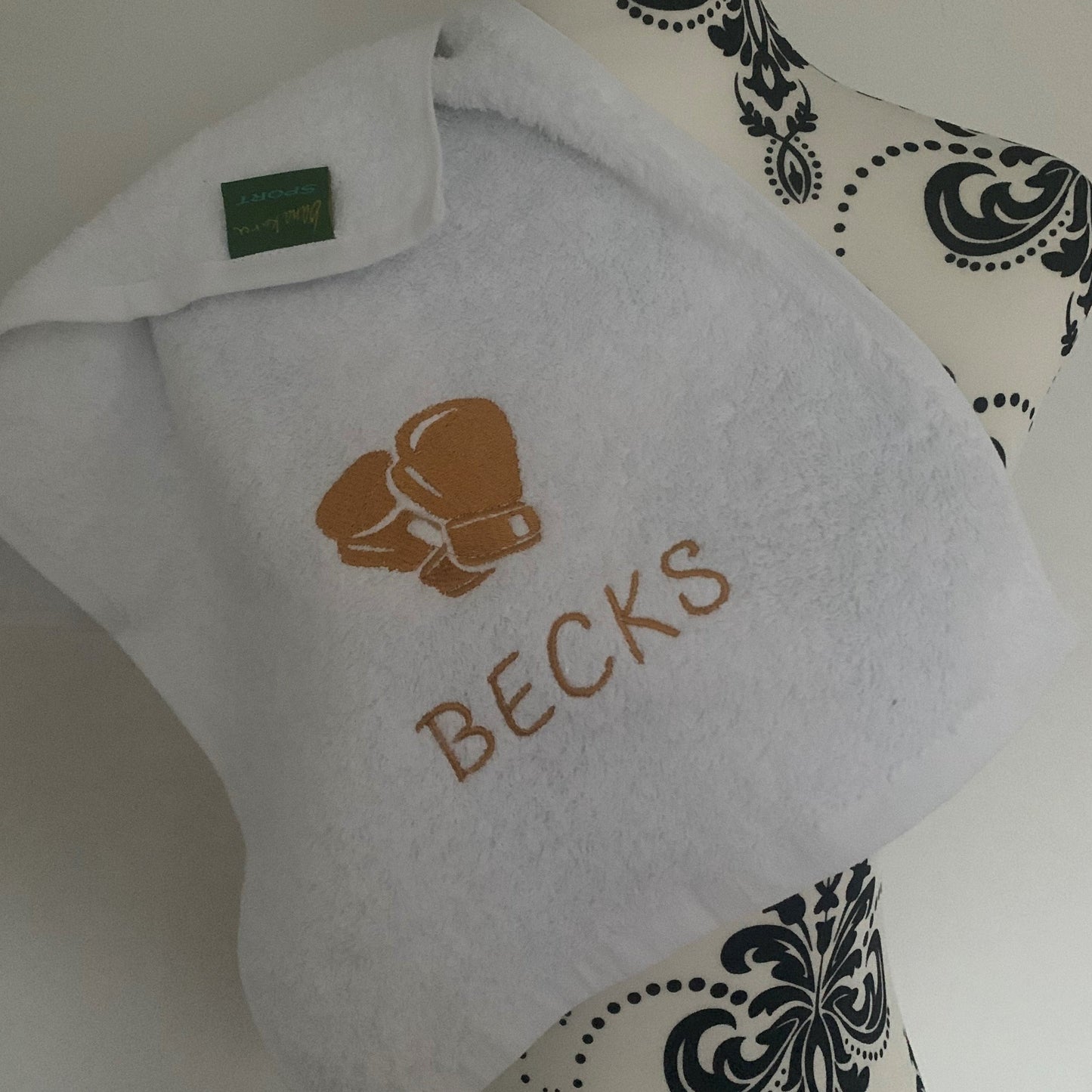 Boxing Gloves Gym Towel - Personalised - Cool Beans Embroidery & Personalisation