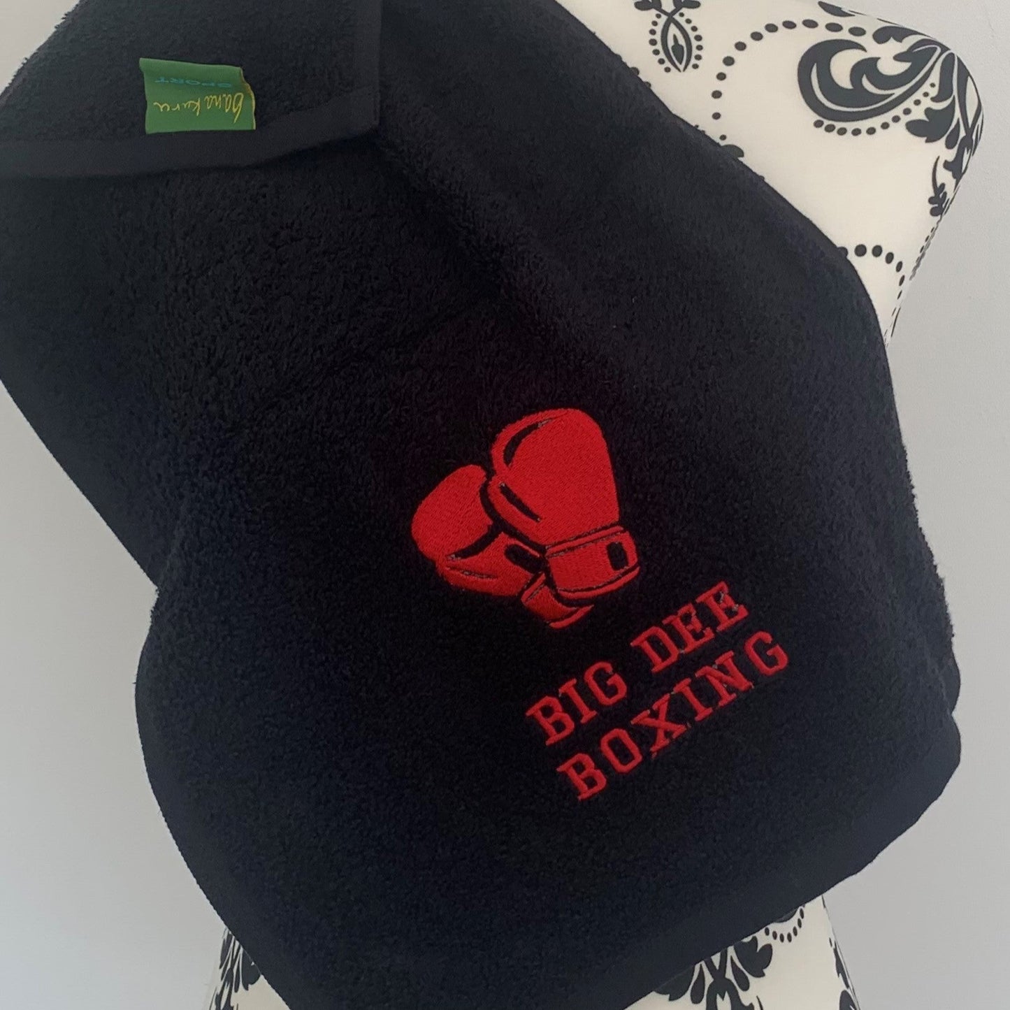 Boxing Gloves Gym Towel - Personalised - Cool Beans Embroidery & Personalisation