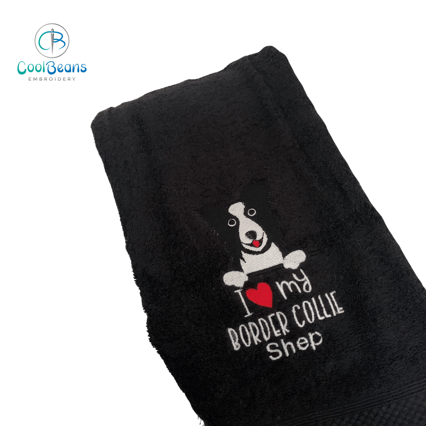 Dog Towels - Border Collie - Personalised