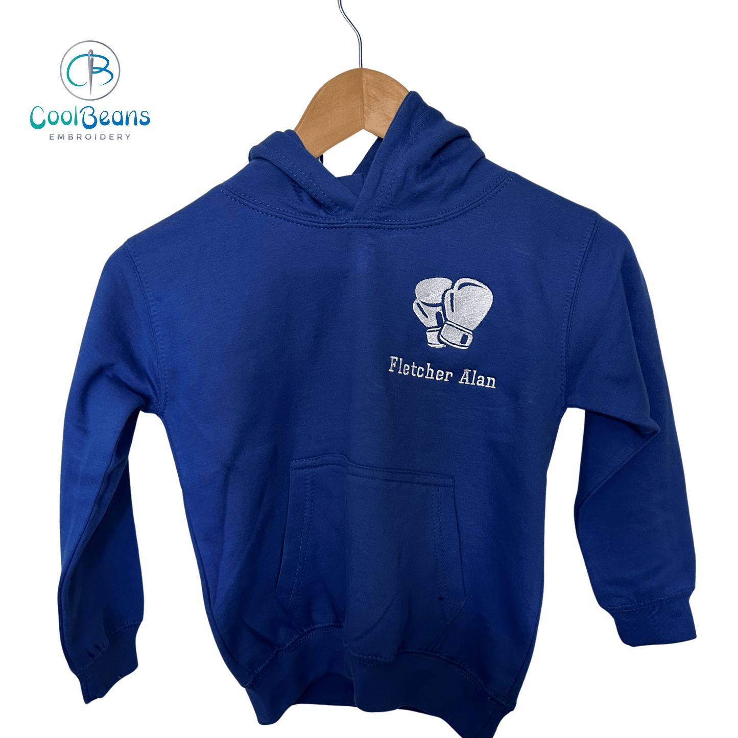 Boxing Gloves Embroidered Personalised Hoodie