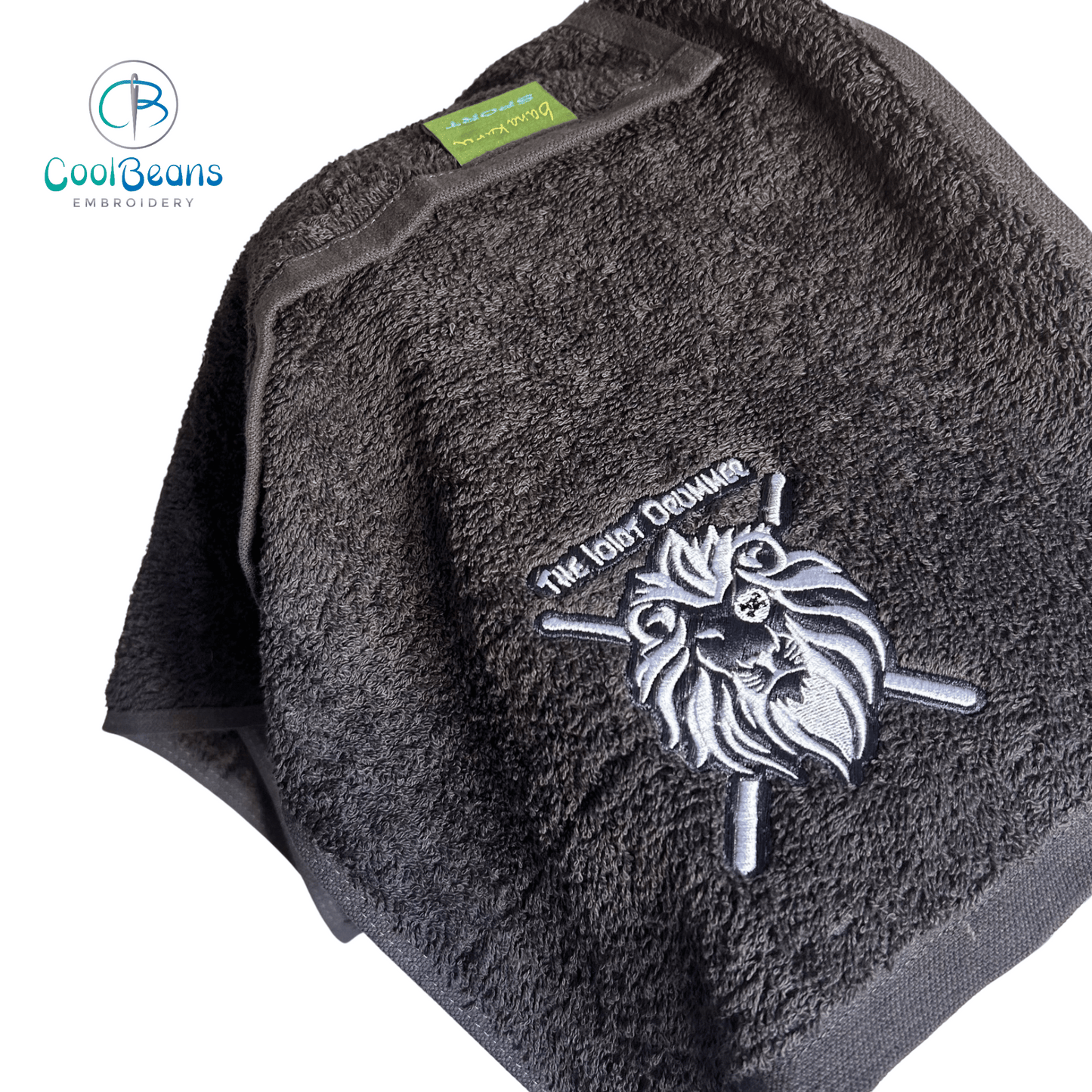 Set of 5 Custom Business Logo Embroidered Gym Towels