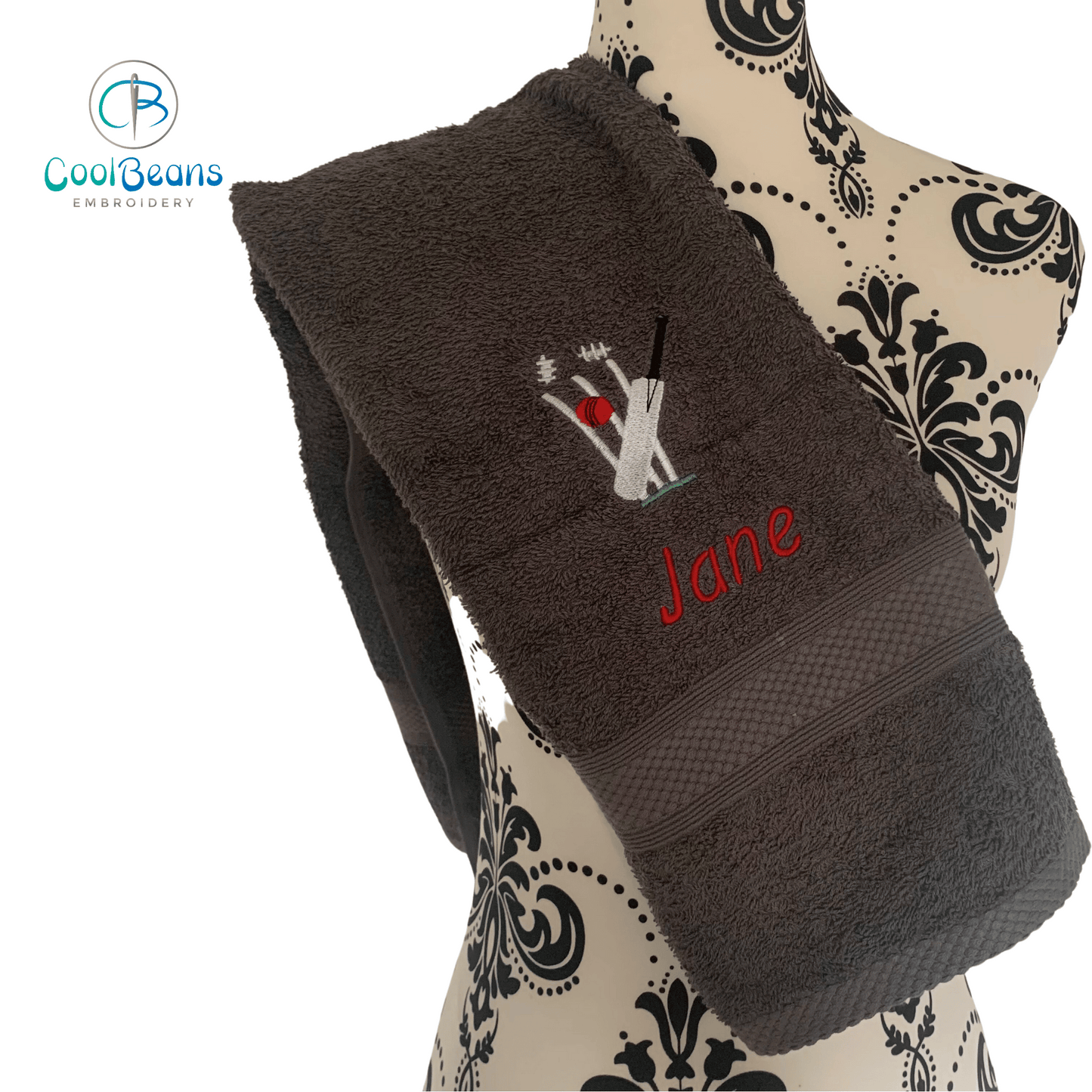 Cricket Towels - Personalised - Cool Beans Embroidery & Personalisation