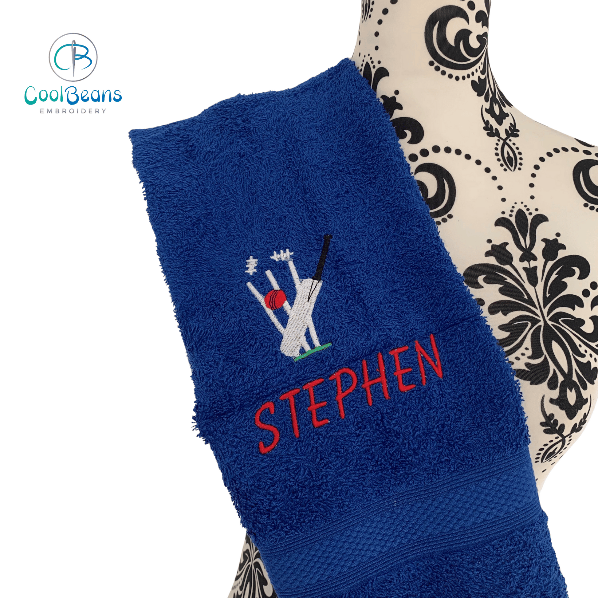 Cricket Towels - Personalised - Cool Beans Embroidery & Personalisation