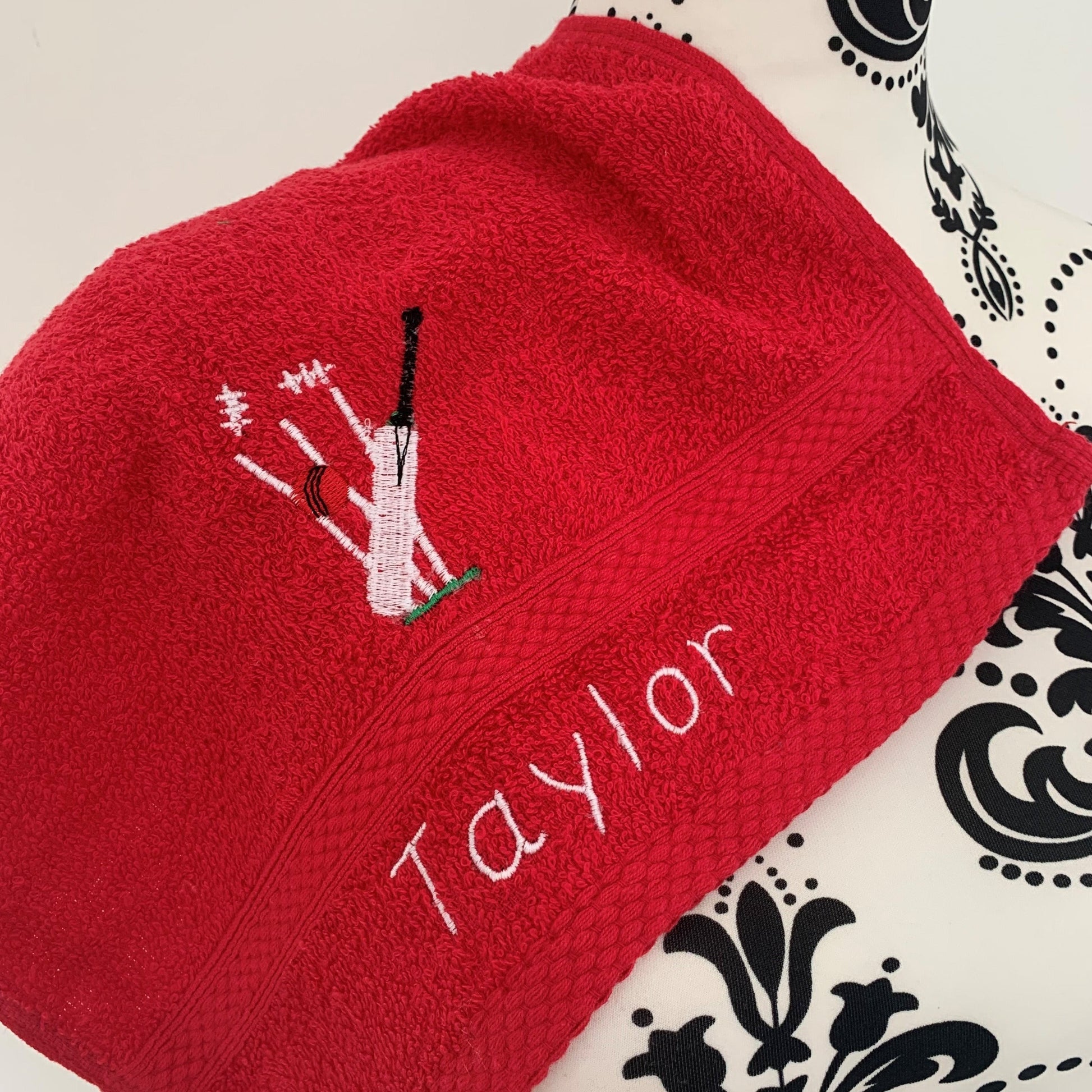 Cricket Towels - Personalised - Cool Beans Embroidery & Personalisation