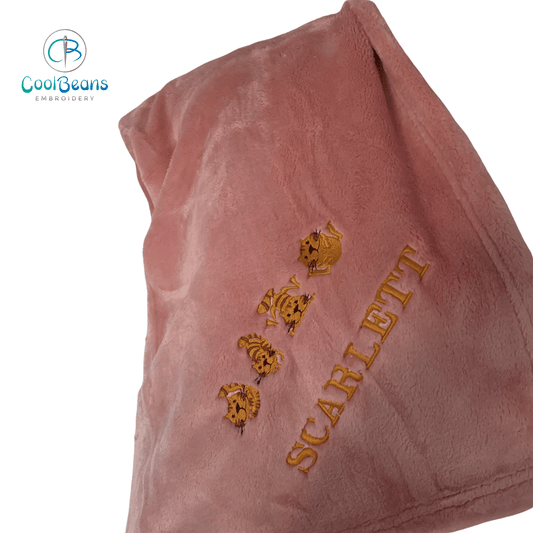 Cats / Kittens Kids Fleece Blanket - Personalised