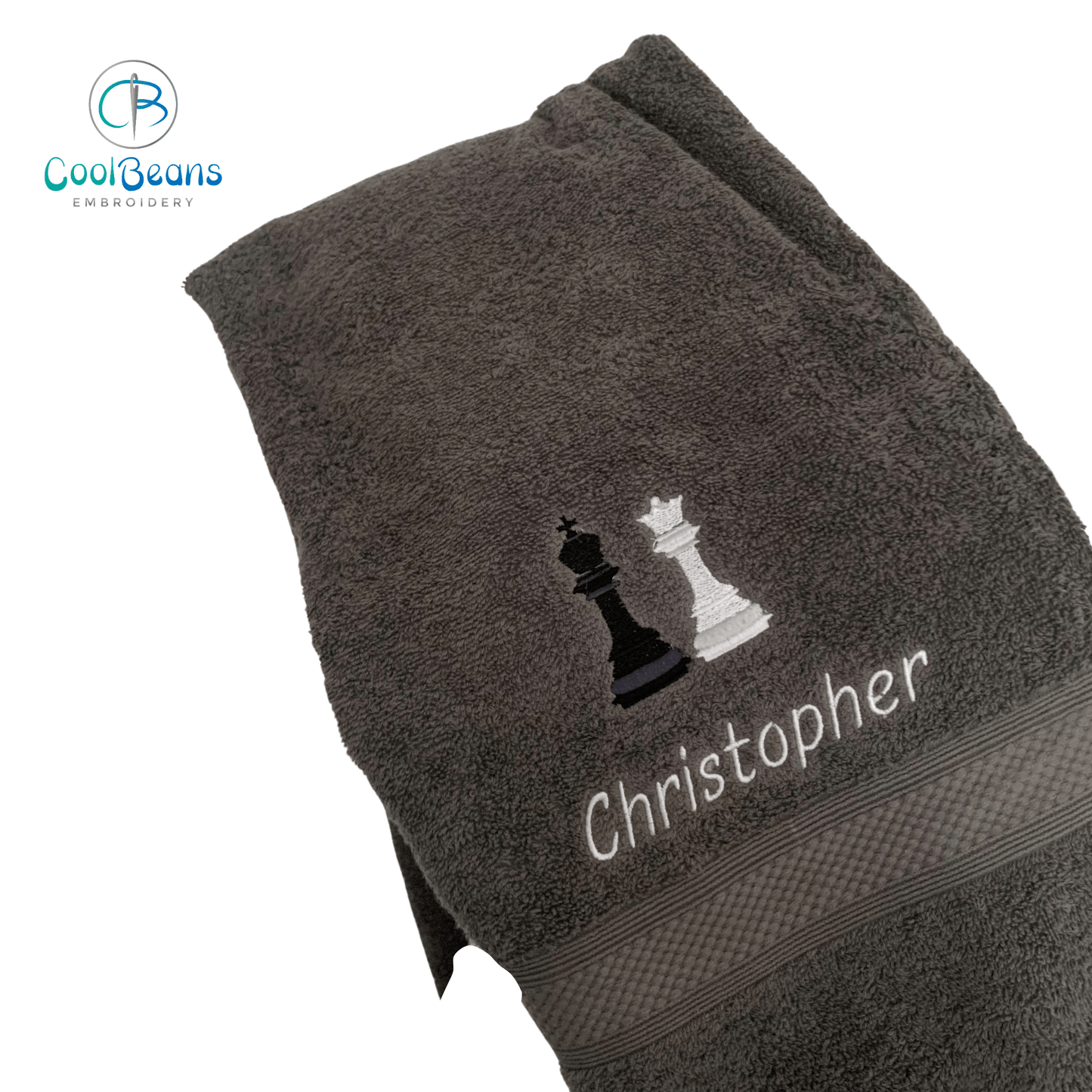 Chess Towels - Embroidered Personalised