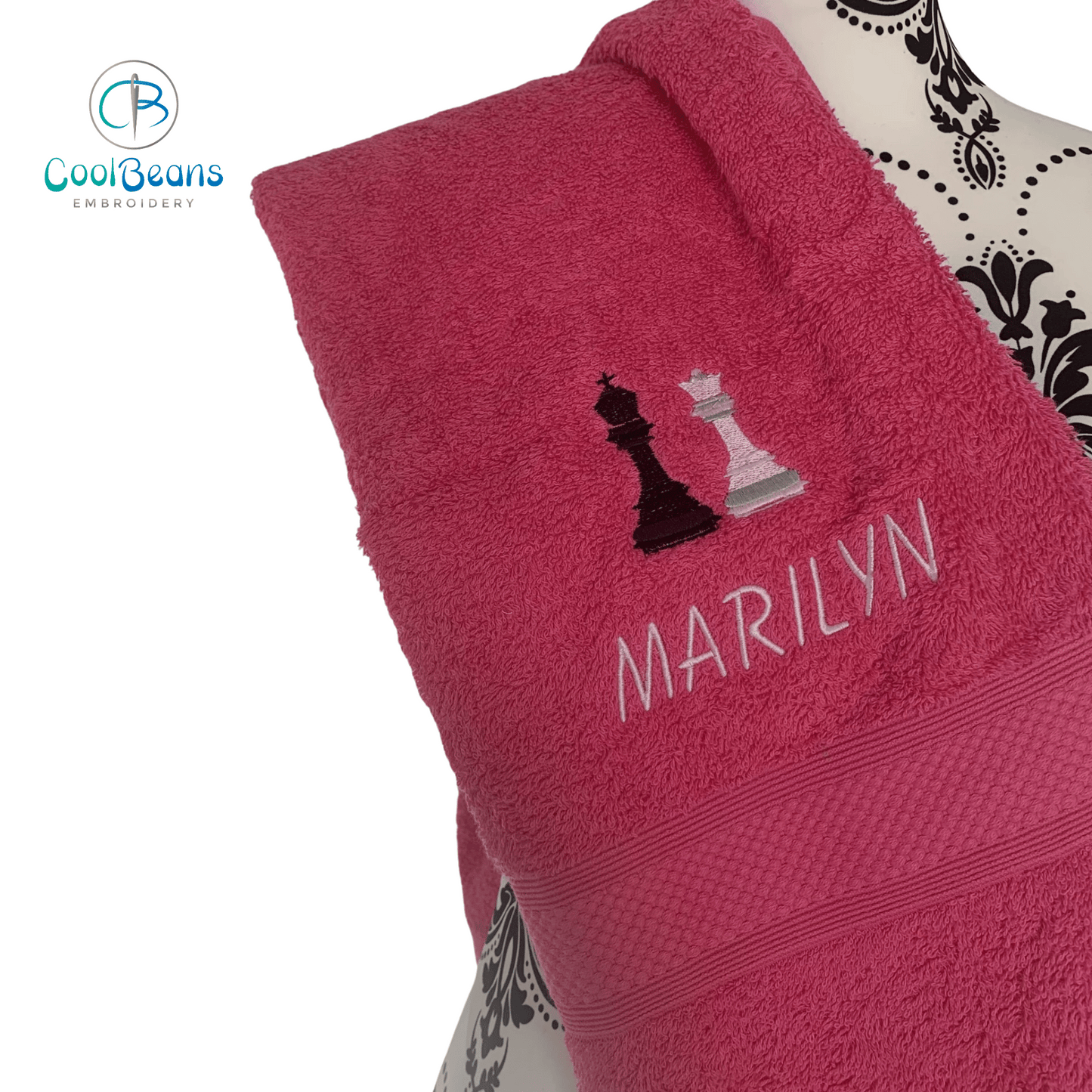 Chess Towels - Embroidered Personalised