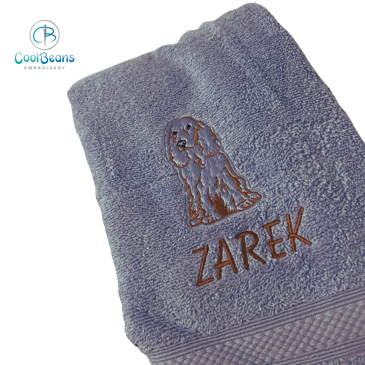 Dog Towels - Cocker Spaniel - Personalised