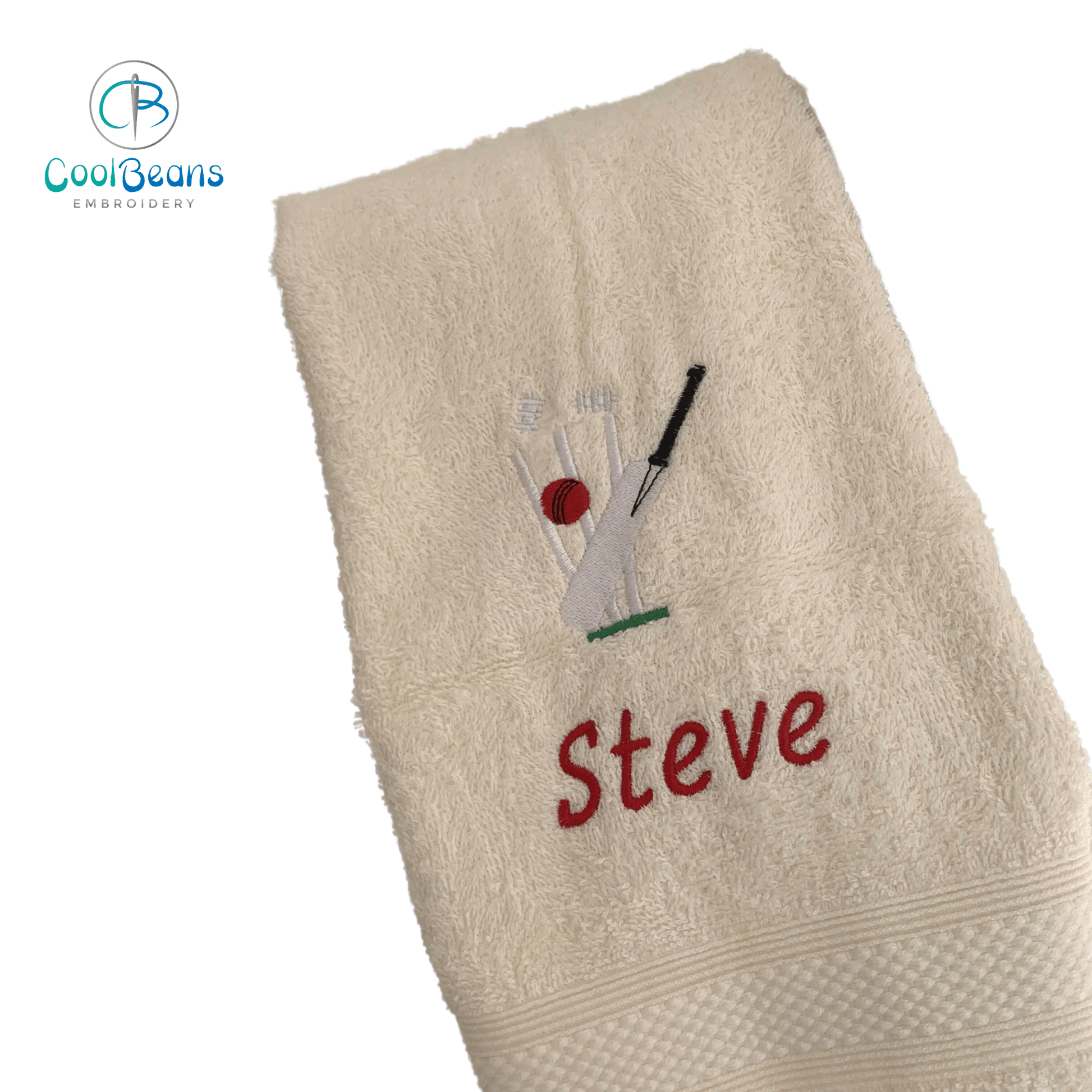 Cricket Towels - Personalised - Cool Beans Embroidery & Personalisation