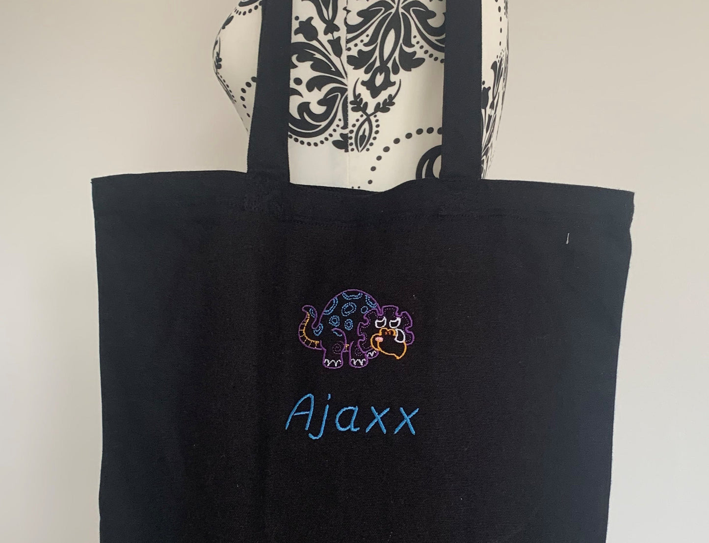 Dinosaur (Multi) Tote / Shopper Bag - Personalised - Cool Beans Embroidery & Personalisation