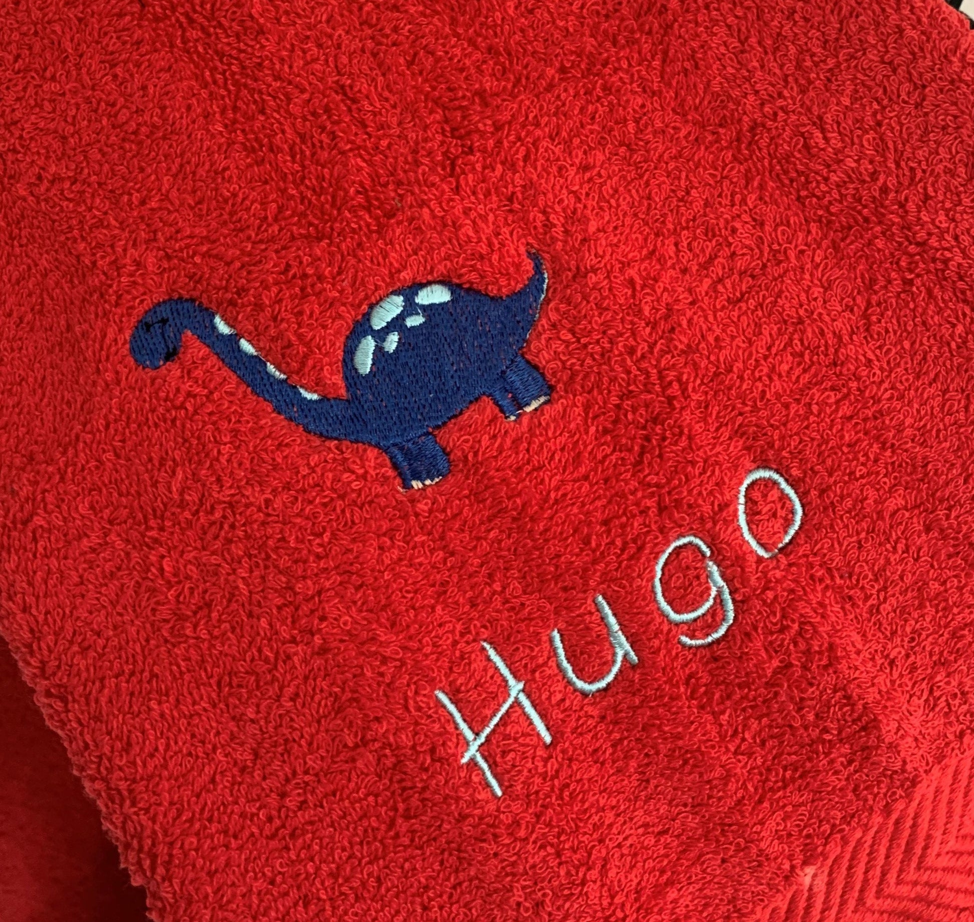 Dinosaur (Blue) Tote / Shopper Bag - Personalised - Cool Beans Embroidery & Personalisation