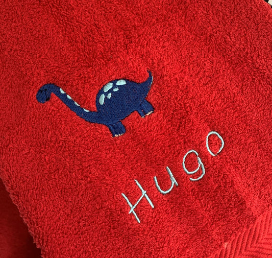 Dinosaur (Blue) Tote / Shopper Bag - Personalised - Cool Beans Embroidery & Personalisation