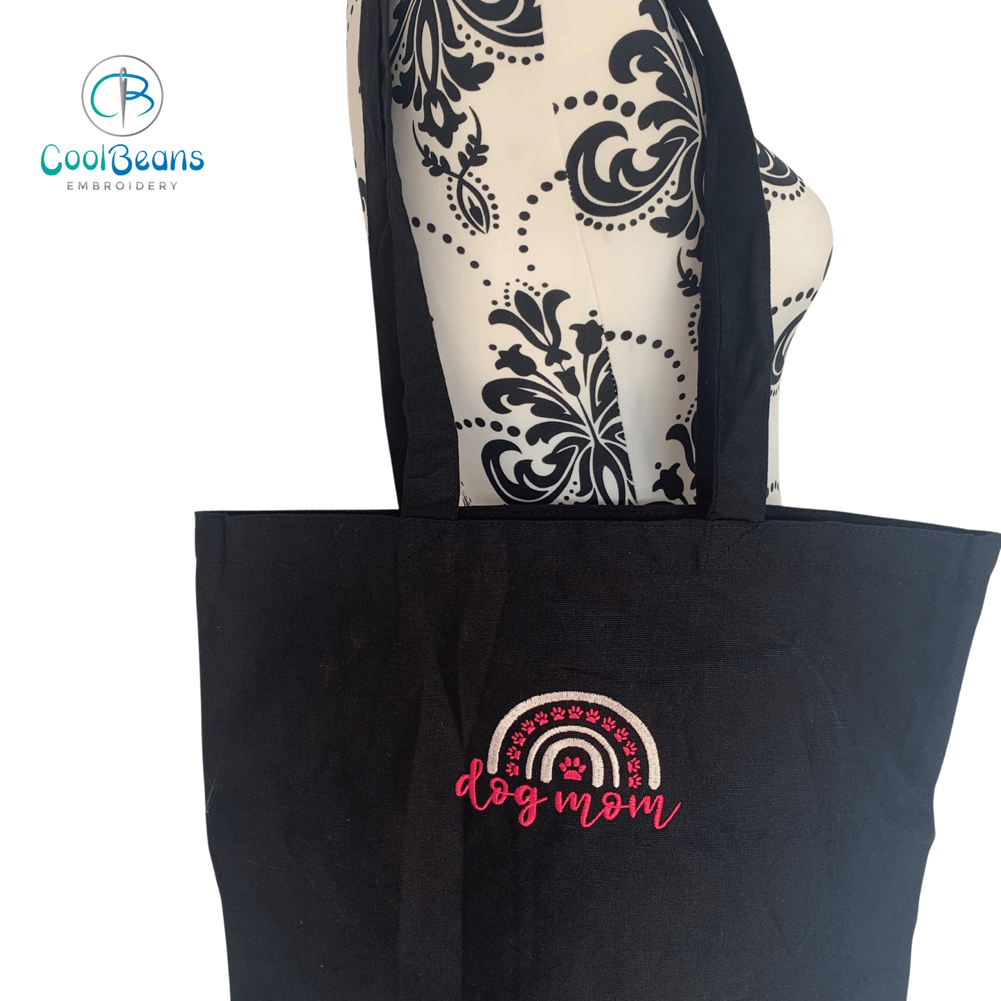Dog Mom Tote / Shopper Bag - Personalised - Cool Beans Embroidery & Personalisation