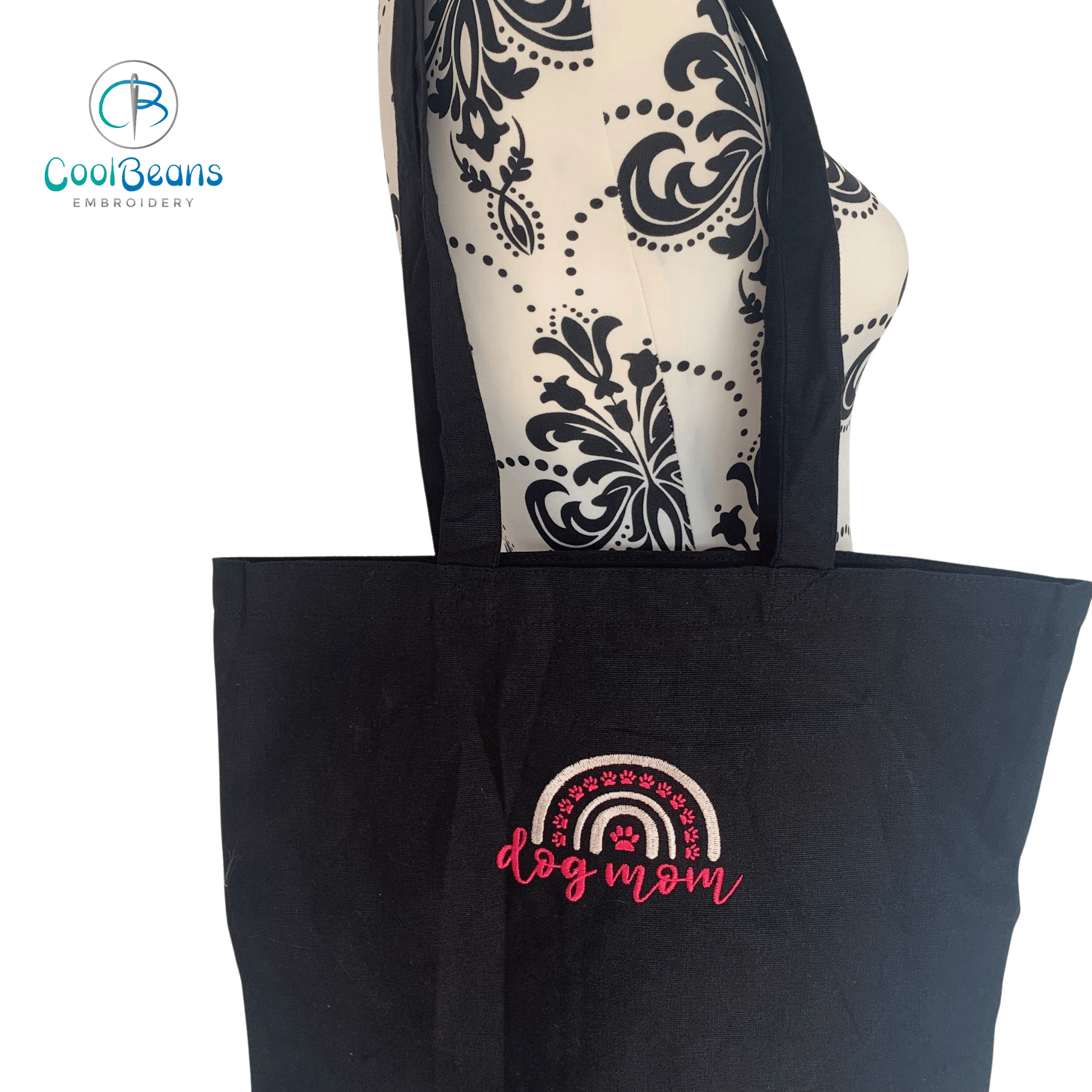 Dog Mom Tote / Shopper Bag - Personalised - Cool Beans Embroidery & Personalisation