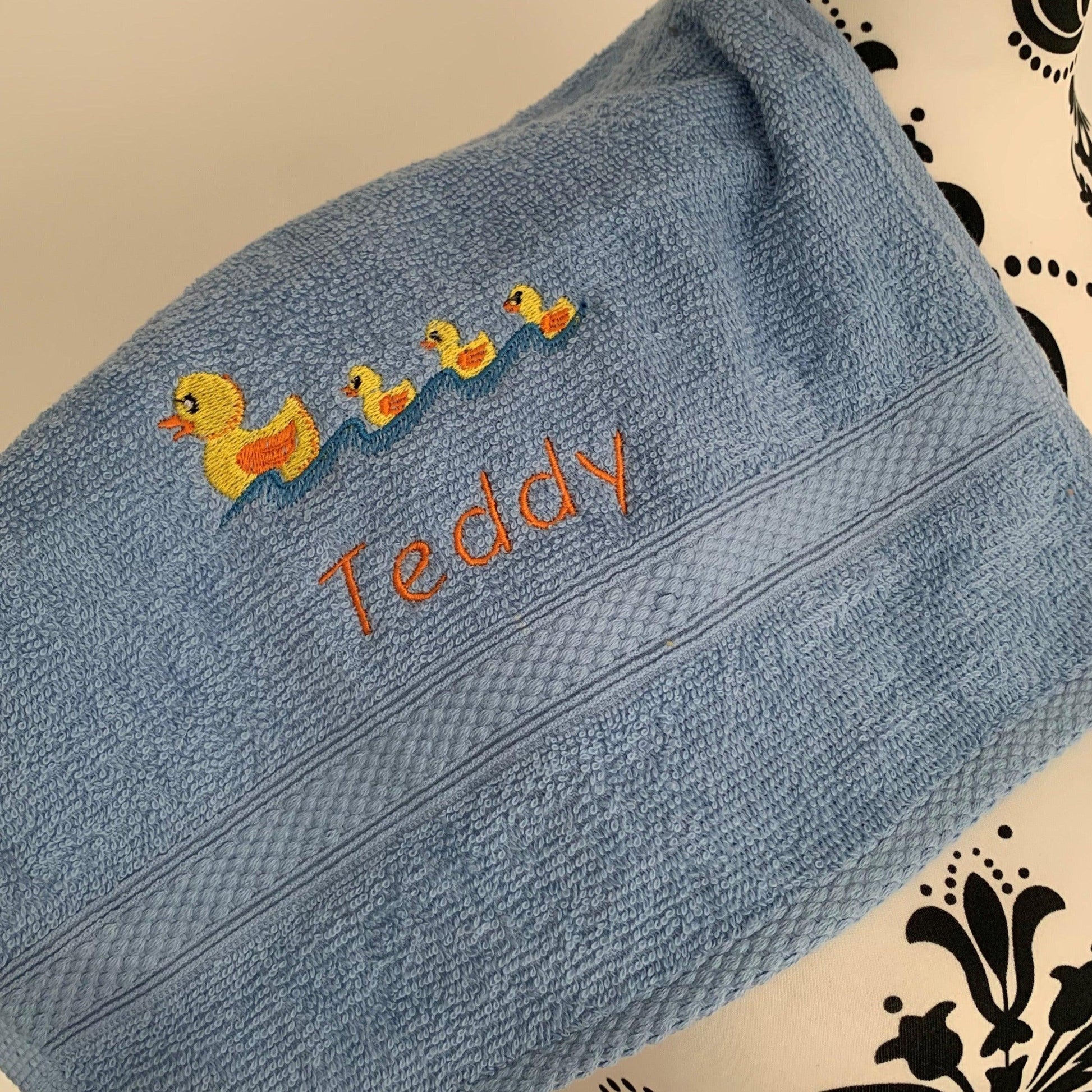 Ducks - Mother & Babies Towels - Personalised - Cool Beans Embroidery & Personalisation