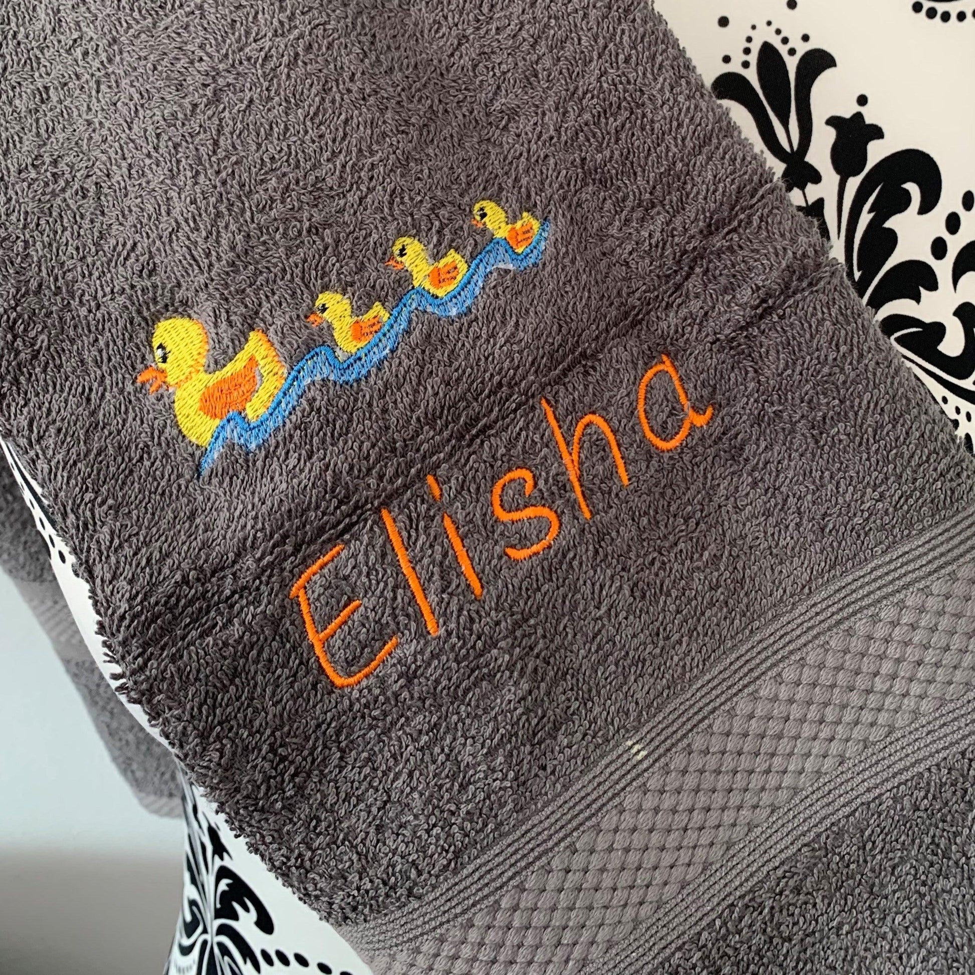 Ducks - Mother & Babies Towels - Personalised - Cool Beans Embroidery & Personalisation