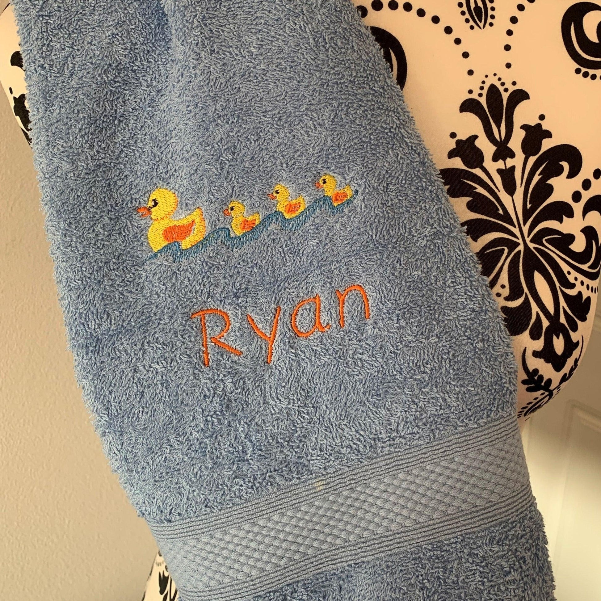 Ducks - Mother & Babies Towels - Personalised - Cool Beans Embroidery & Personalisation
