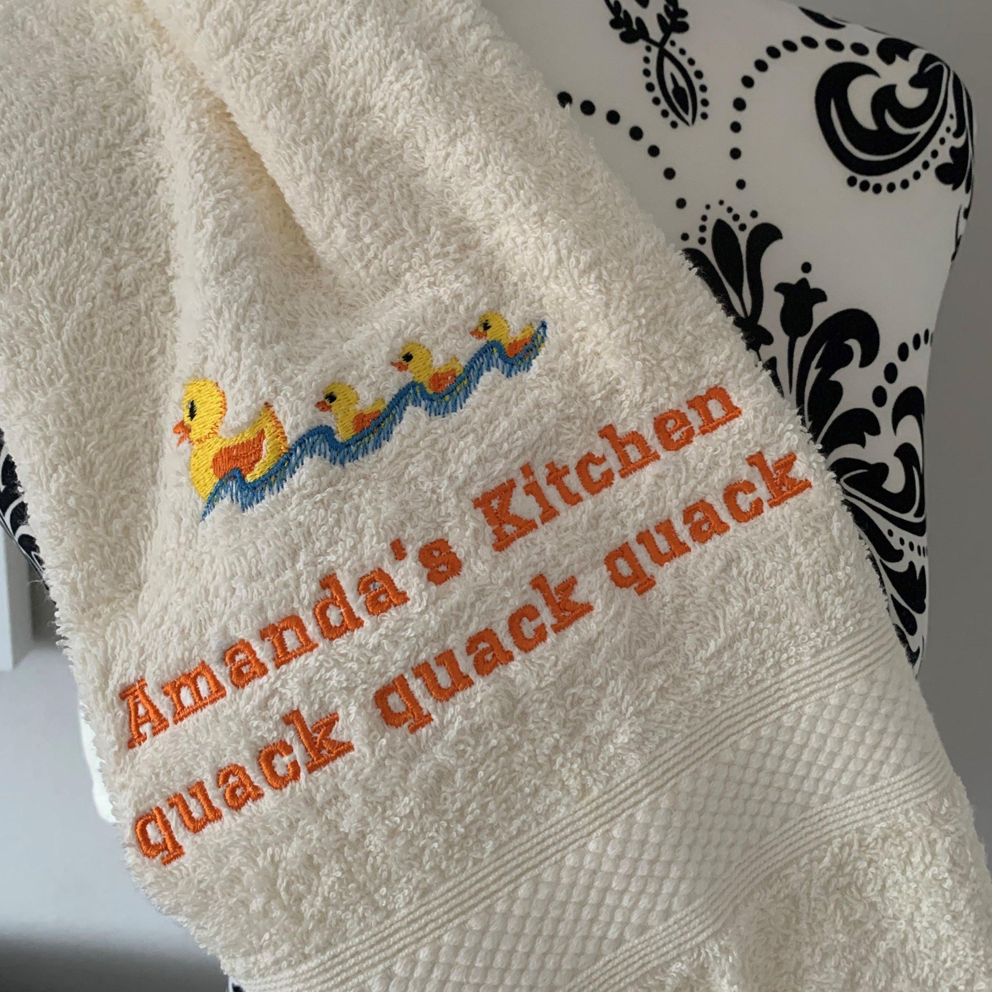 Ducks - Mother & Babies Towels - Personalised - Cool Beans Embroidery & Personalisation