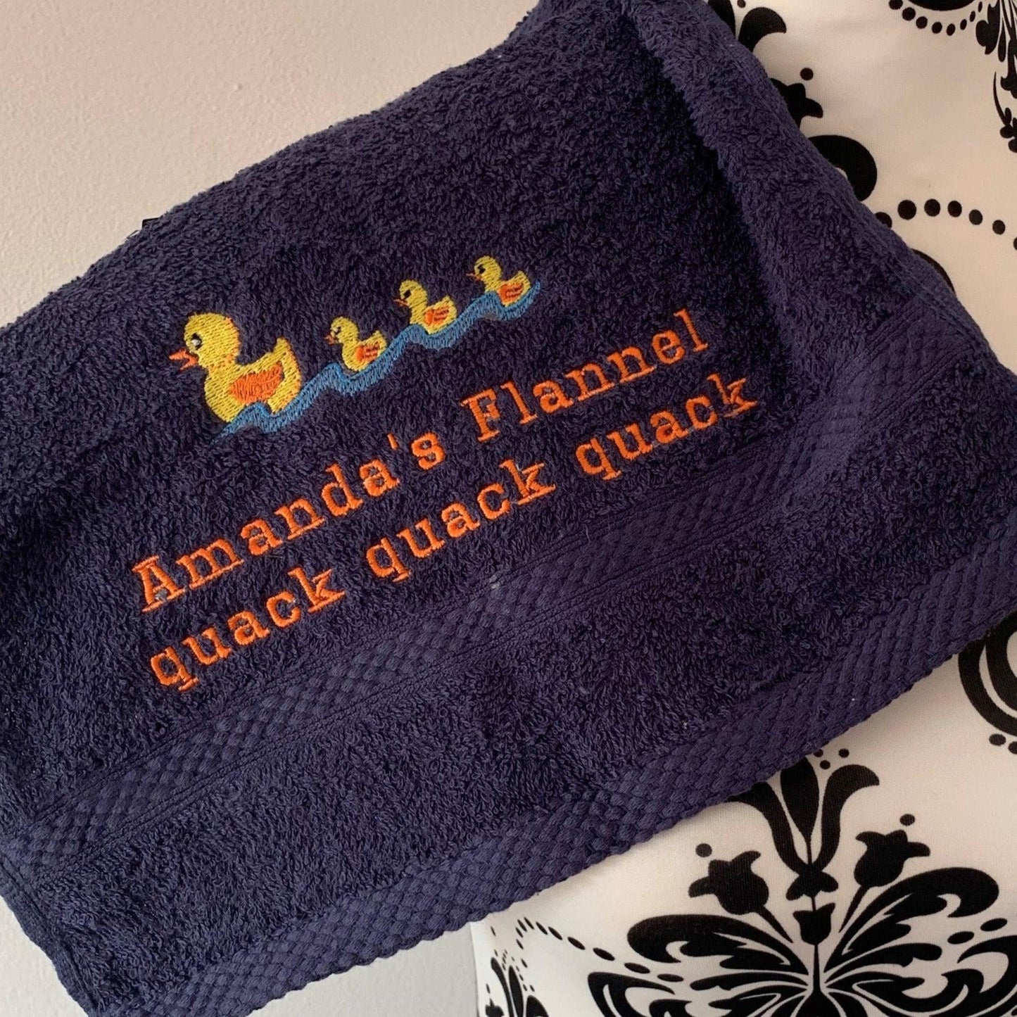Ducks - Mother & Babies Towels - Personalised - Cool Beans Embroidery & Personalisation