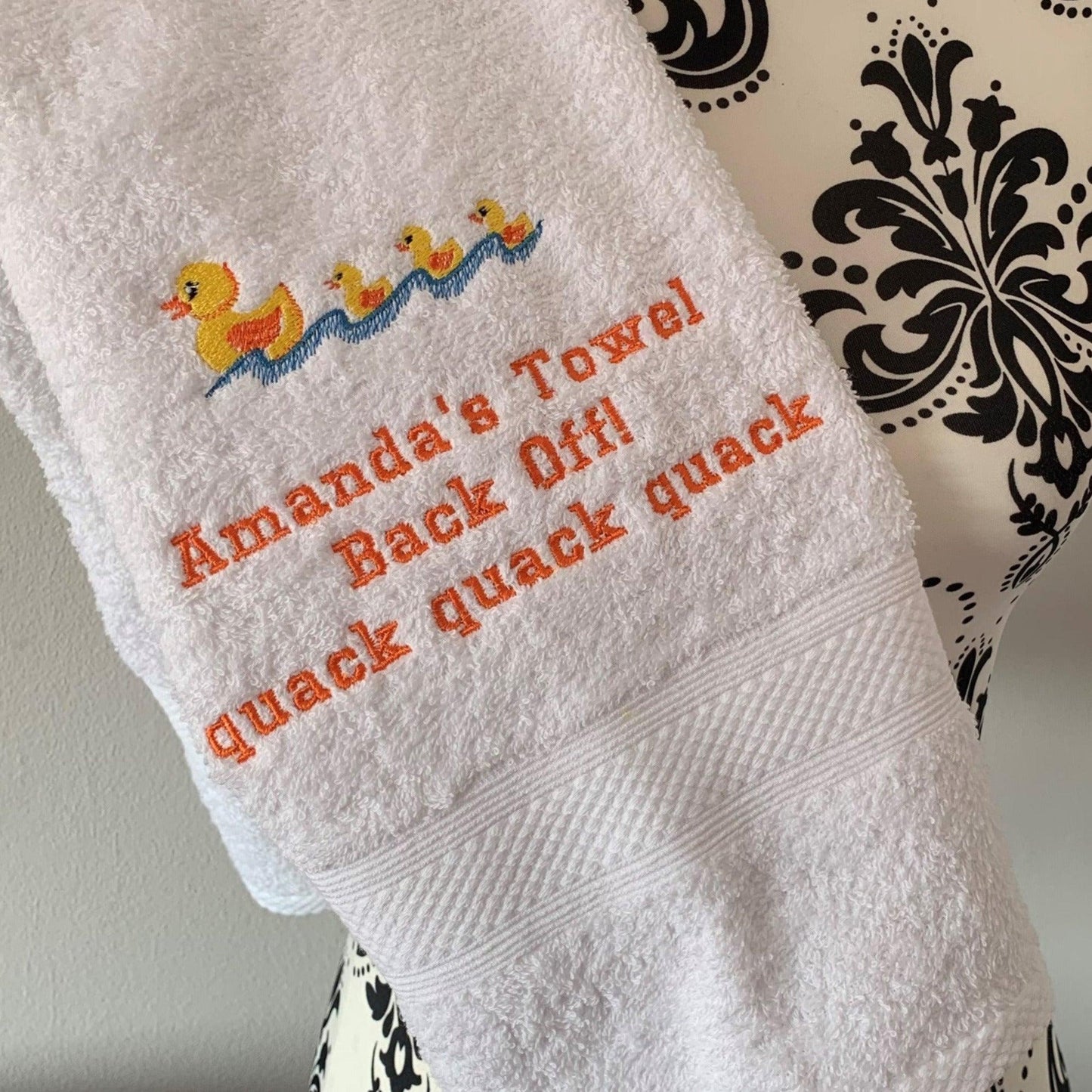 Ducks - Mother & Babies Towels - Personalised - Cool Beans Embroidery & Personalisation