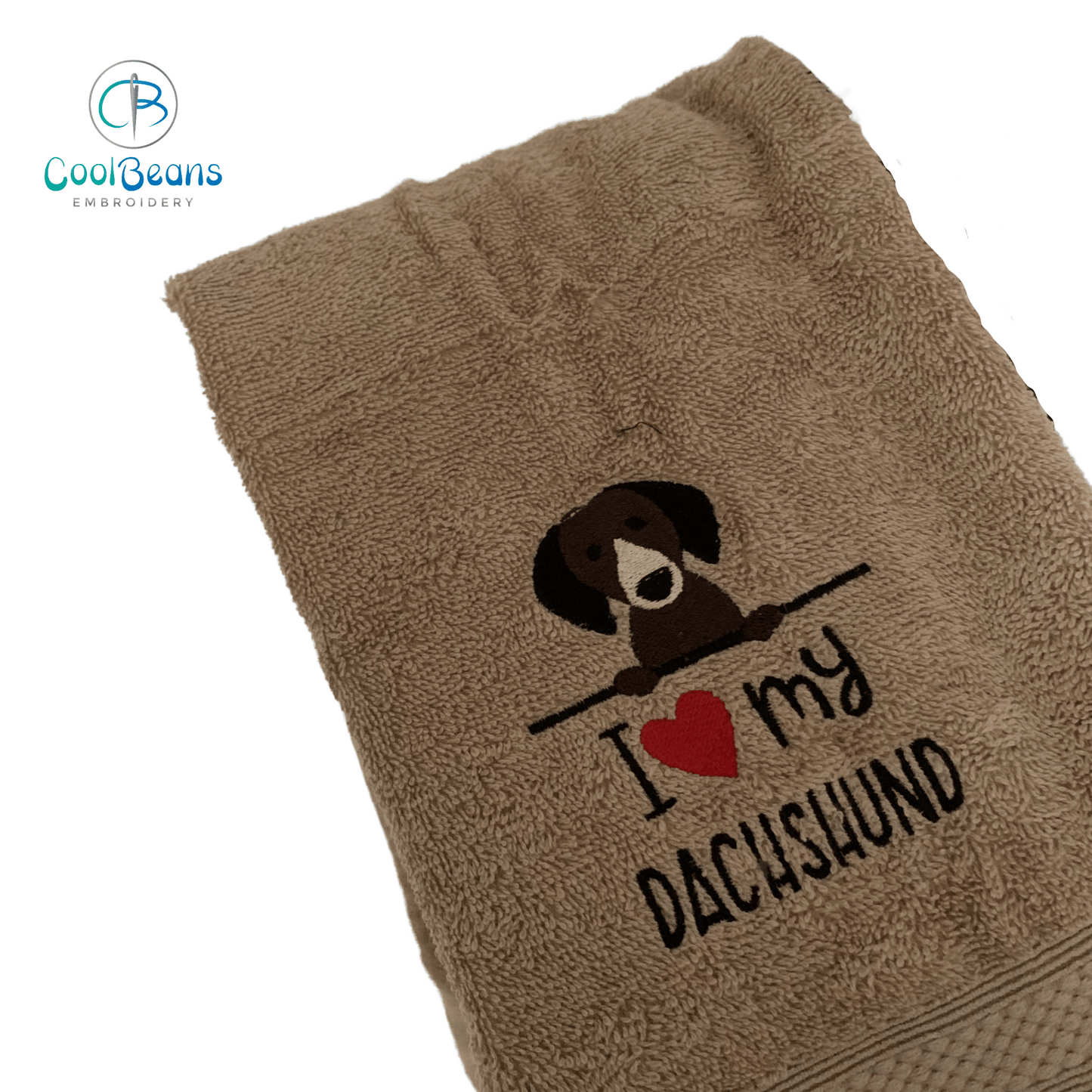 Dog Towels - Dachshund - Personalised