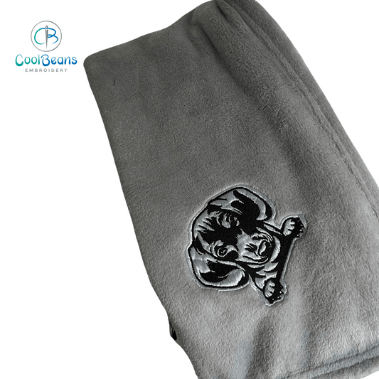 Dachshund (Corner) - Pet Fleece Blanket - Personalised