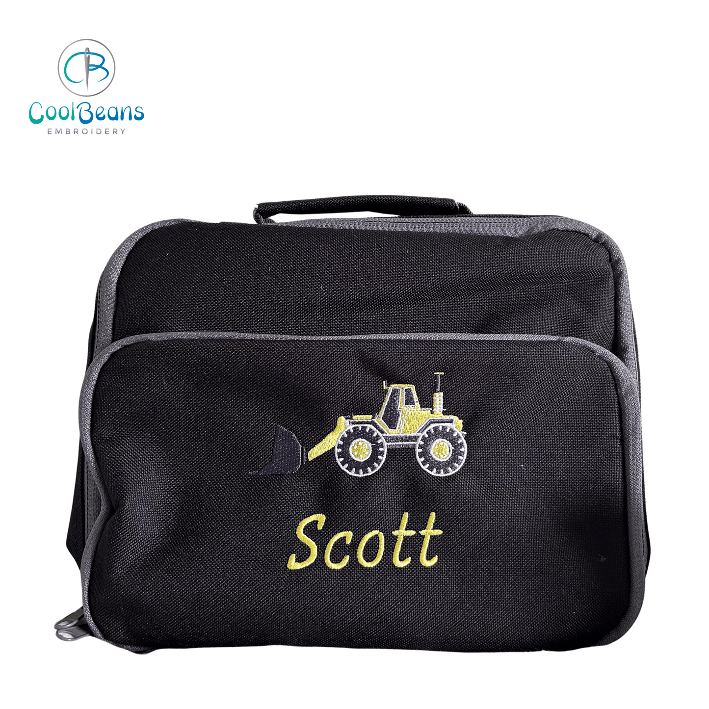 Digger A Lunch Bag - Personalised