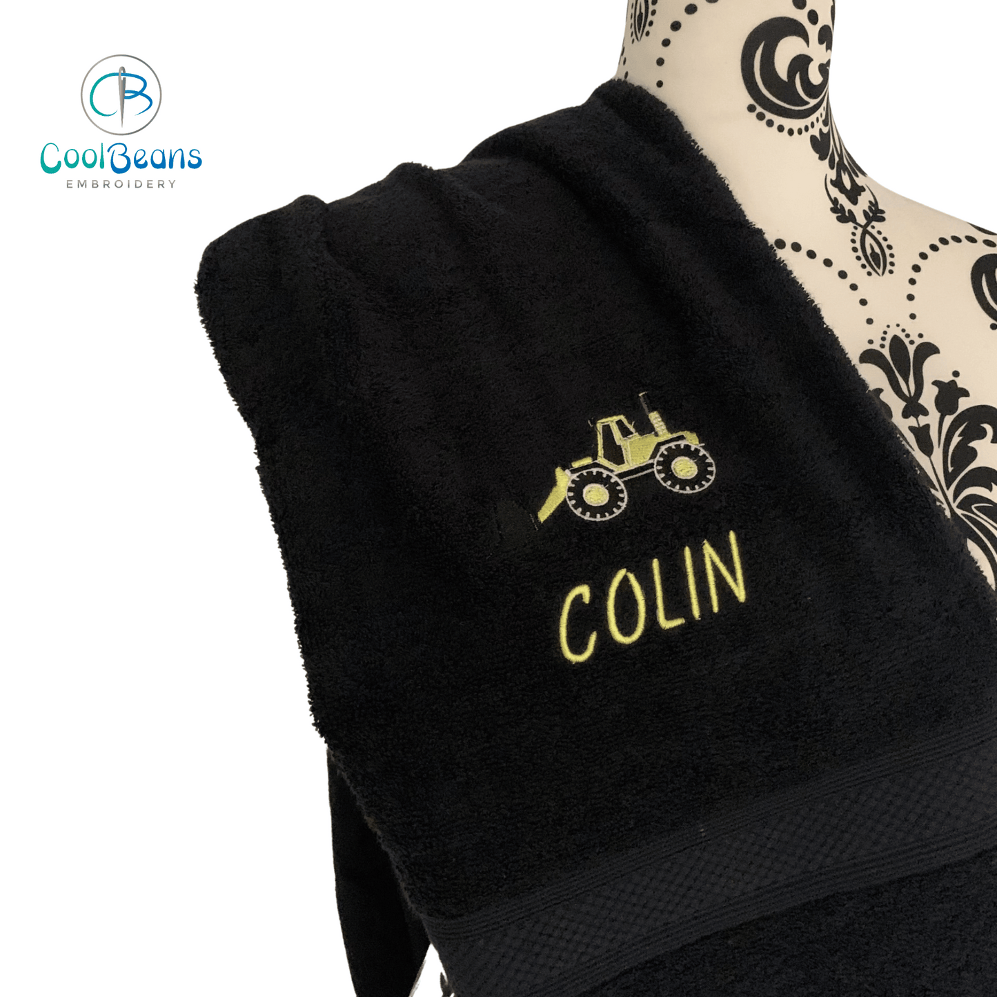 Digger A Towels - Personalised