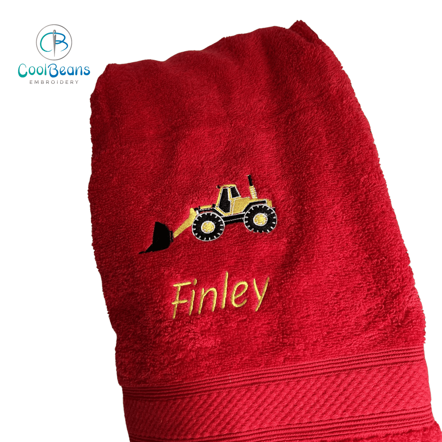 Digger A Towels - Personalised
