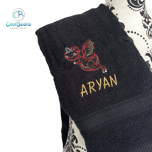 Dinosaur B Towels - Personalised