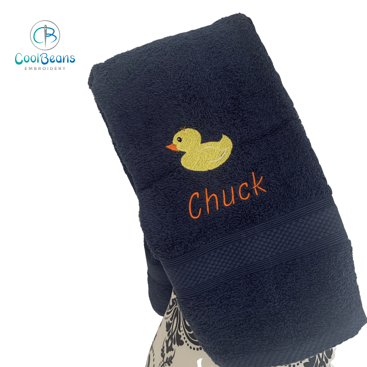 Duck - Rubber Duck Towels - Personalised - Cool Beans Embroidery & Personalisation