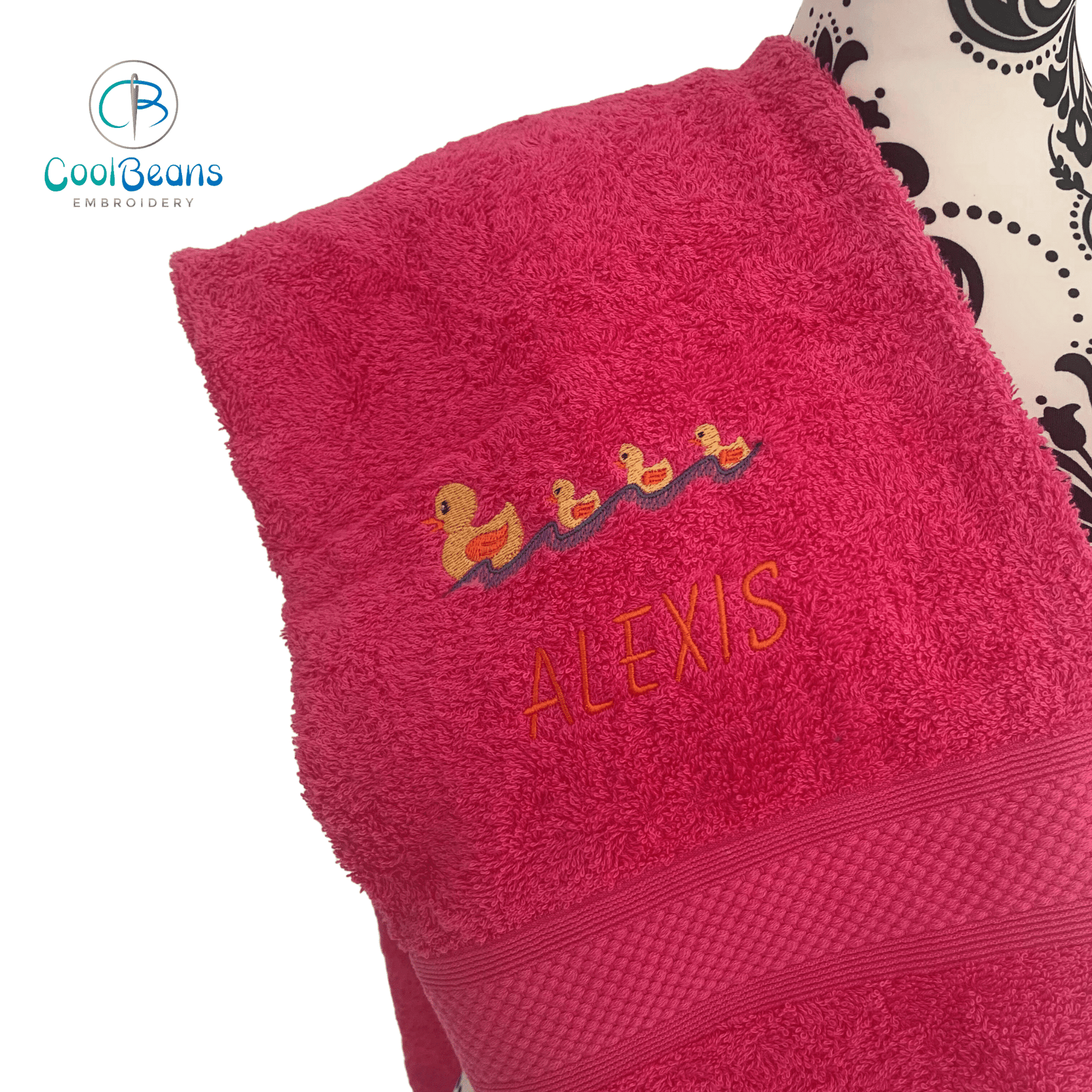 Ducks - Mother & Babies Towels - Personalised - Cool Beans Embroidery & Personalisation