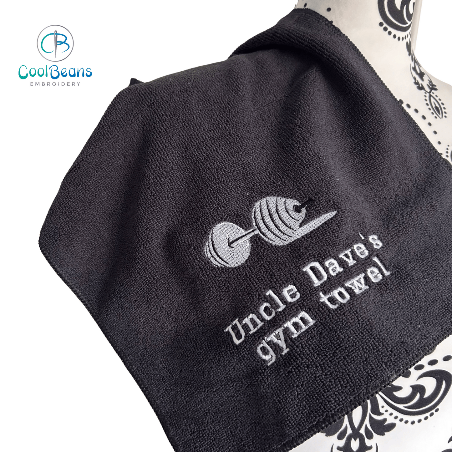 Sports - Dumbbell Gym Weights Microfibre Towel - Personalised