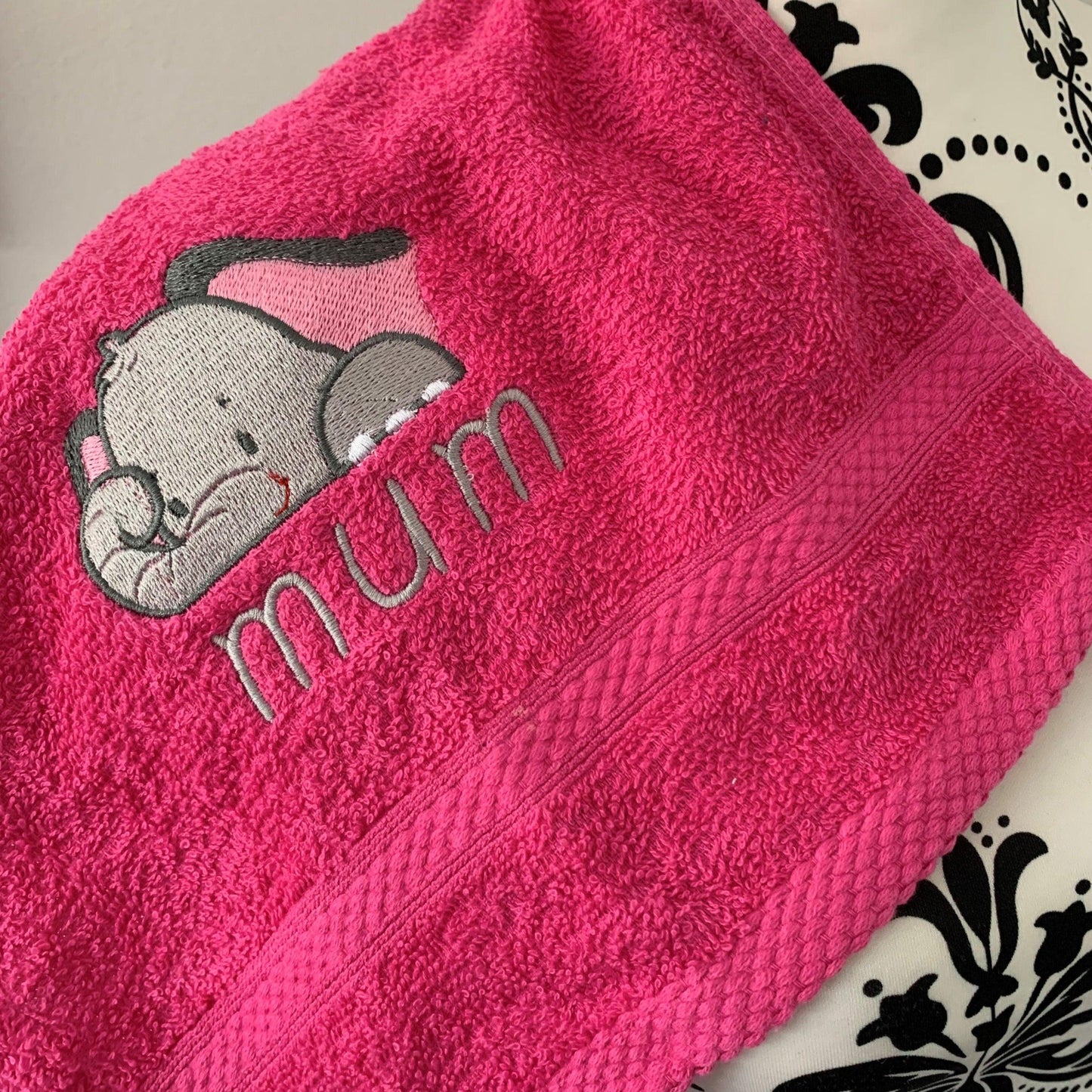 Elephant Towels - Personalised - Cool Beans Embroidery & Personalisation