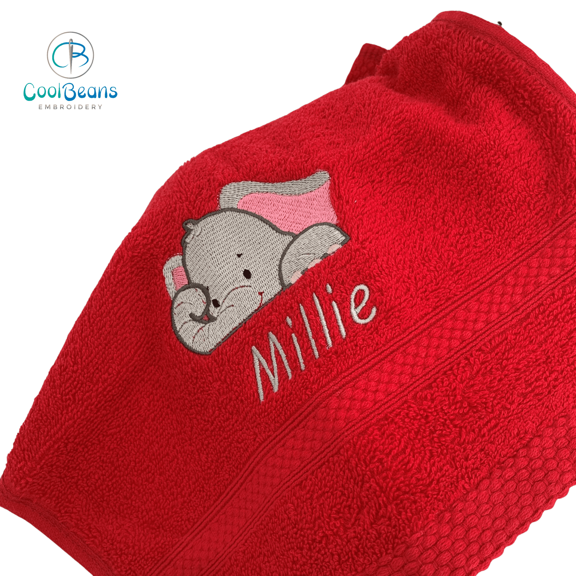 Elephant Towels - Personalised - Cool Beans Embroidery & Personalisation