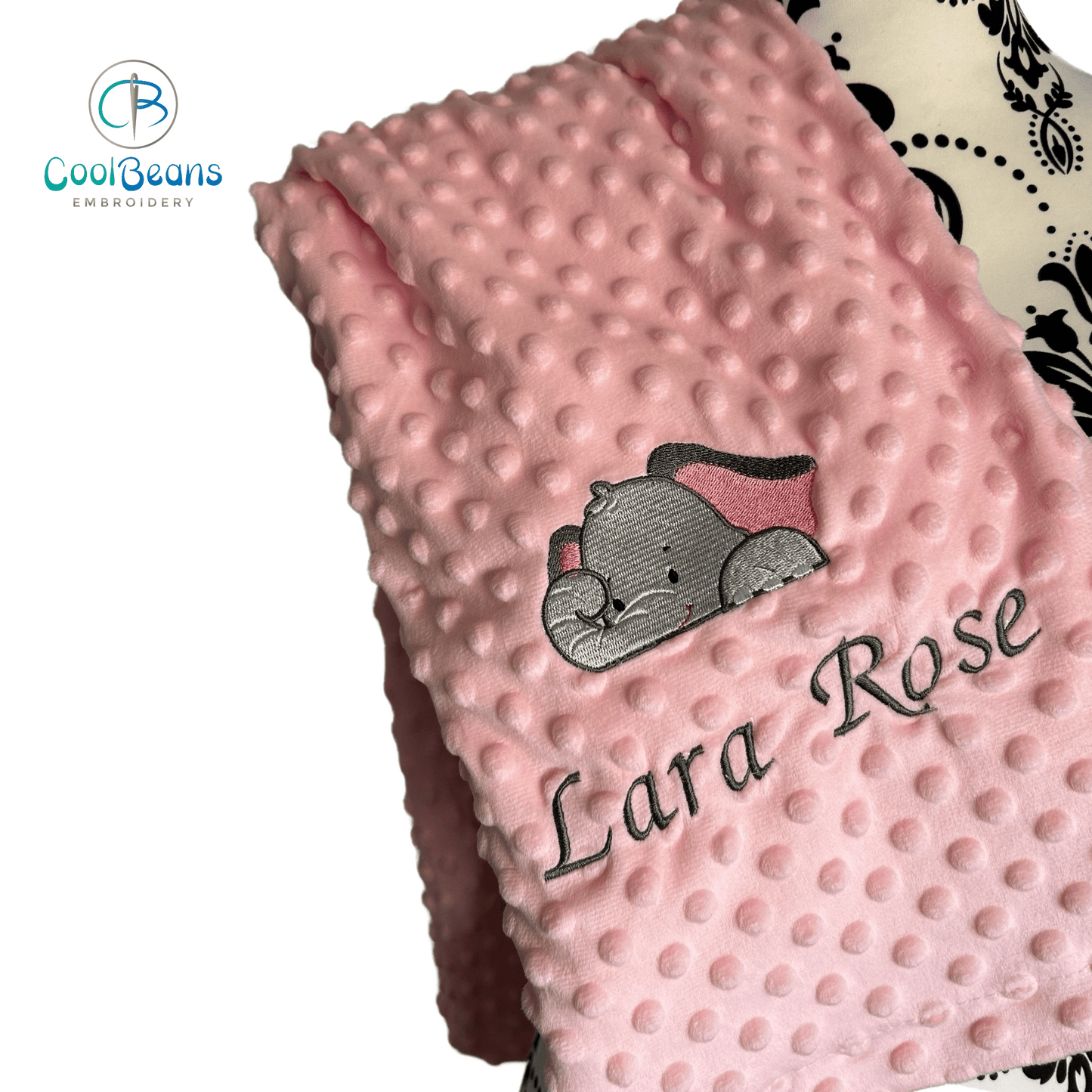 Elephant - Baby Bubble Blanket - Personalised