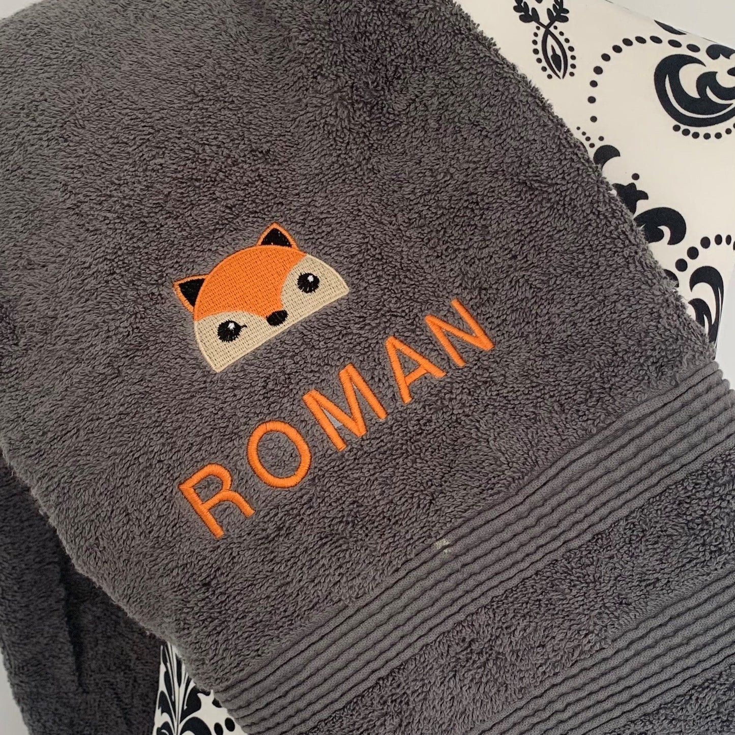 Fox C Towels - Personalised - Cool Beans Embroidery & Personalisation