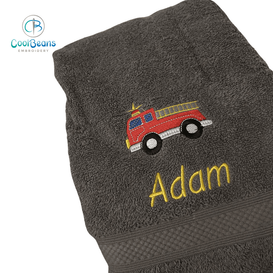 Fire Engine Towels - Personalised
