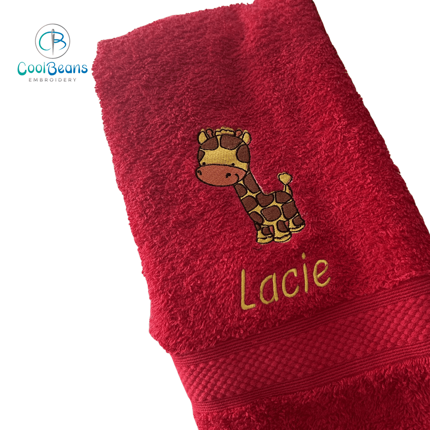 Giraffe A Towels - Personalised