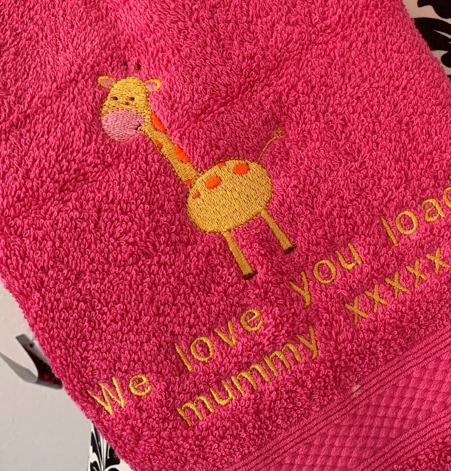 Giraffe Felt Trug - Toy Storage Trug - Personalised - Cool Beans Embroidery & Personalisation