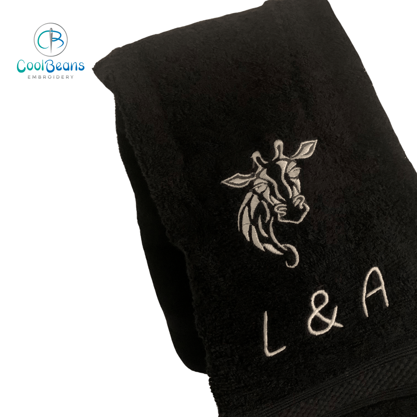 Giraffe Head Towels - Personalised