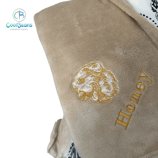 Pet Fleece Blanket - Golden Retriever - Personalised