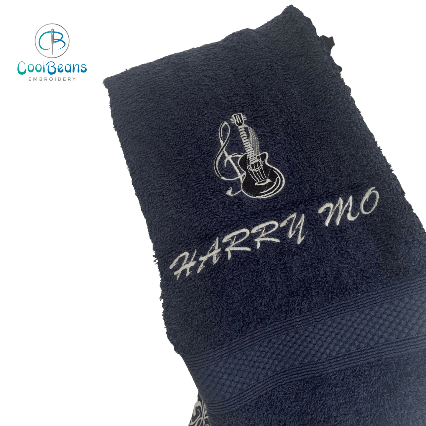 Guitar Towels - Personalised - Cool Beans Embroidery & Personalisation