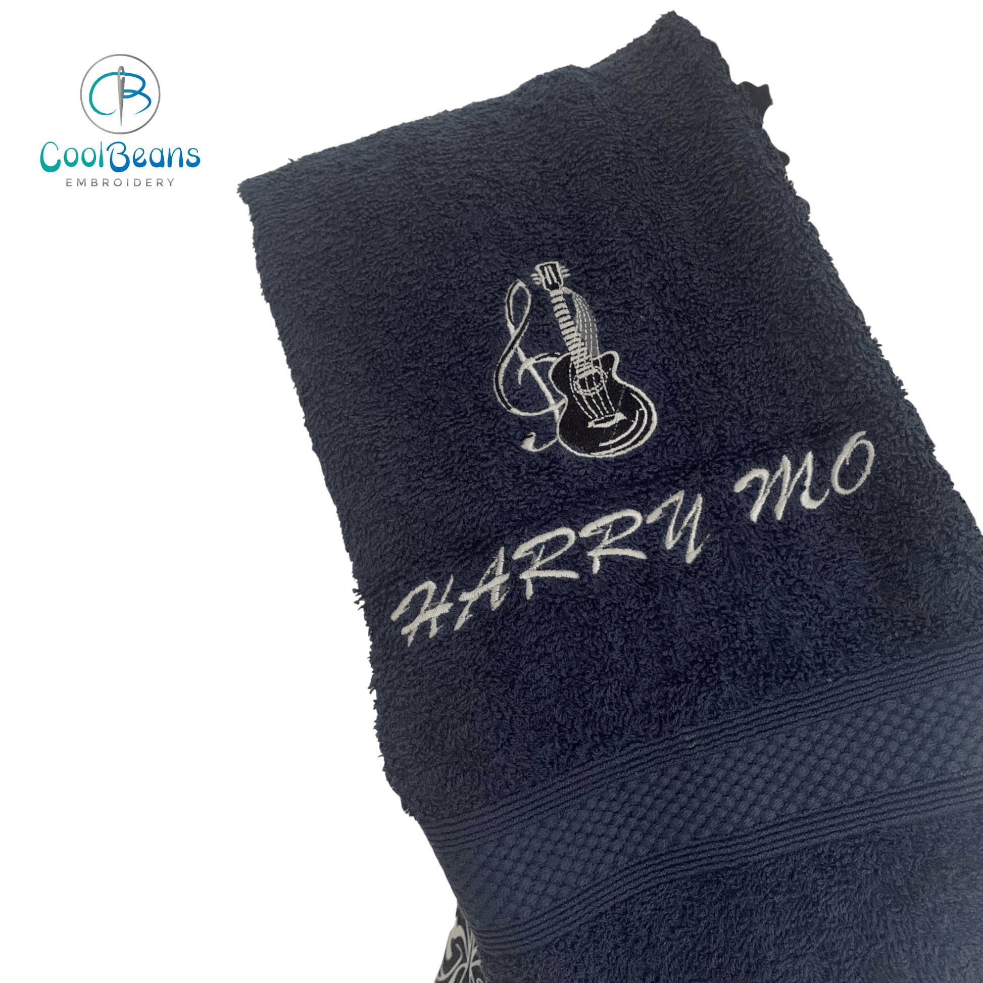 Guitar Towels - Personalised - Cool Beans Embroidery & Personalisation