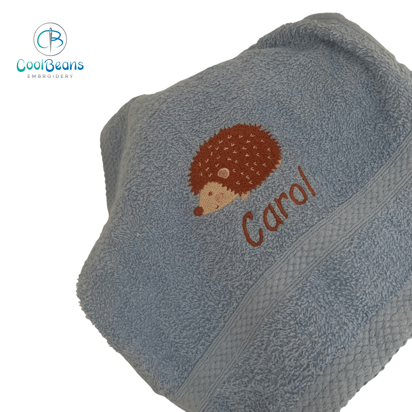 Hedgehog Towels - Personalised - Cool Beans Embroidery & Personalisation